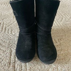 Bearpaw Winter Black Sheep Wool Boots